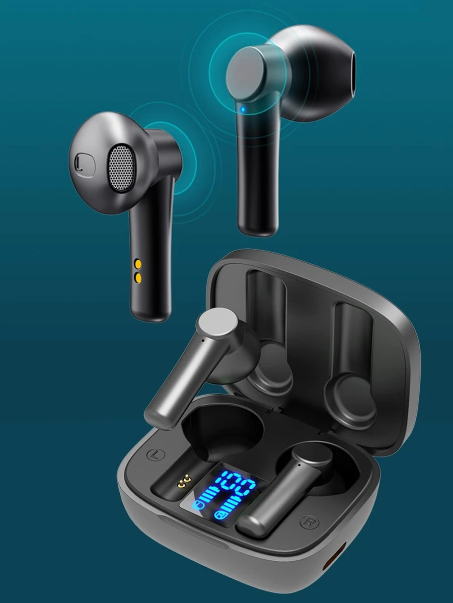 หูฟังไร้สาย จอแสดงผล ดิจิตอล 1 ชิ้น เหมาะกับ Bluetooth  dd-1