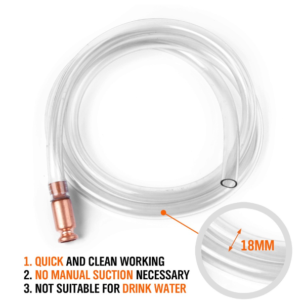 TH208-กาลักน้ำ พร้อมสายยางดูดน้ำมัน ตัวช่วยดูดน้ำมัน ขนาด1/2นิ้ว พร้อมสายยาง 1.8เมตร ส่งจากประเทศไทย สายยางน้ำมัน กาลักน้ำ 6 ห