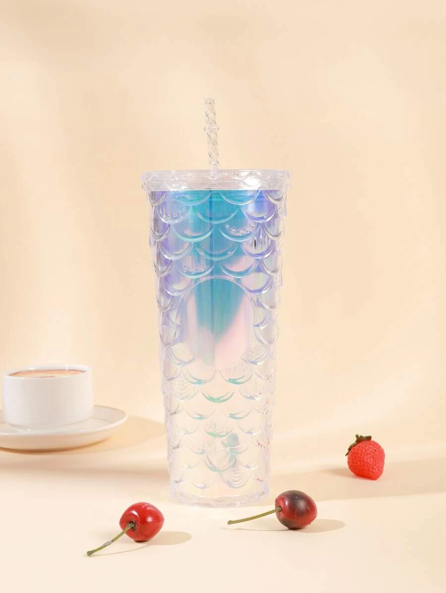 1 ชิ้น ขวด พร้อม ความจุสูง ลาย เกล็ดปลา ทัมเบลอร์ สำหรับ บ้าน  pp--92