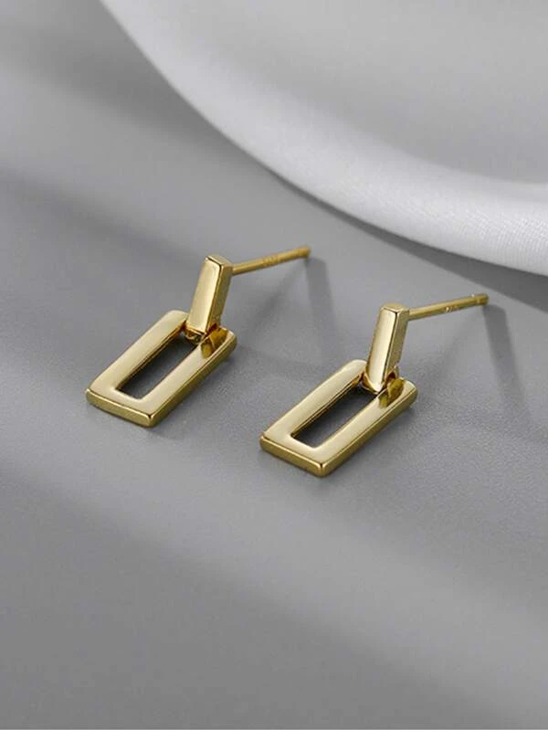 ต่างหู ออกแบบ สี่เหลี่ยม e-18