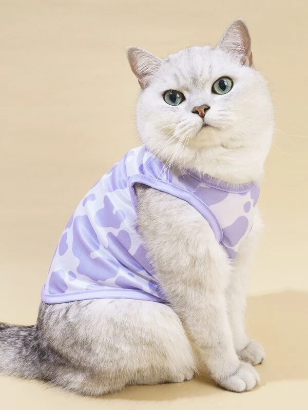 PETSIN เสื้อกล้าม สัตว์เลี้ยง ลาย วัว  ม-23