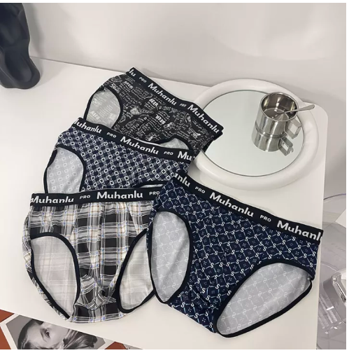 MH15-Always HOME กางเกงในชายสไตล์เกาหลี ใส่สบาย ผ้านิ่มมาก เนื้อผ้ายืดยุ่นได้ดี ฟรีไซร์ เอว 28-44 นิ้ว รุ่น: 3102