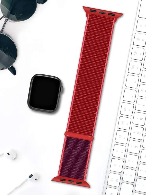 สายนาฬิกา เหมาะกับ Apple Watch บล็อคสี ไนลอน  น-38