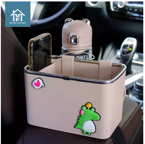 JN95-ที่วางแขนในรถยนต์กล่องเก็บของ พร้อมที่วางแก้วมัลติฟังก์ชั่น กล่องกระดาษทิชชู่ ที่เก็บของพร้อมที่วางแก้วสำหรับรถยนต์ tissue box in car